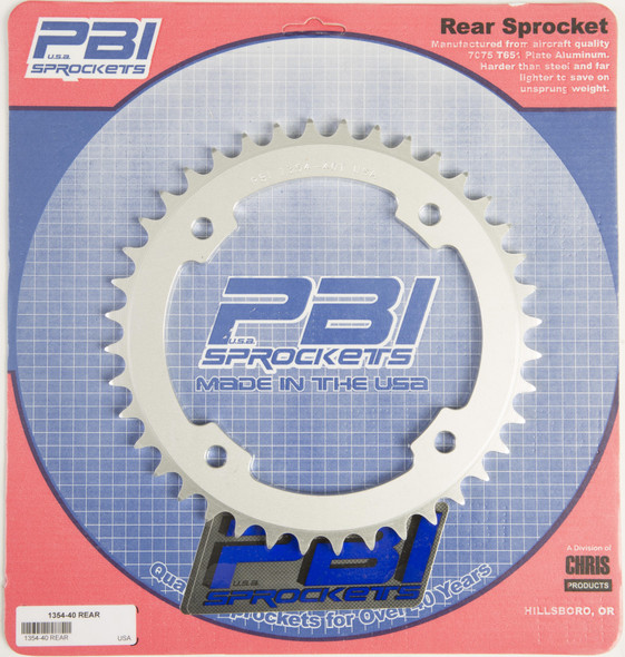 Pbi Rear Sprocket Aluminum 40T-520 Pol 1354-40-3