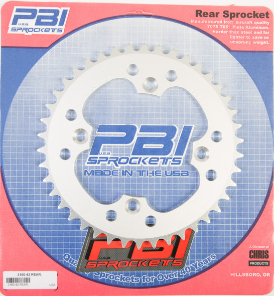 Pbi Rear Sprocket Aluminum 42T-520 Hon 3160-42-3