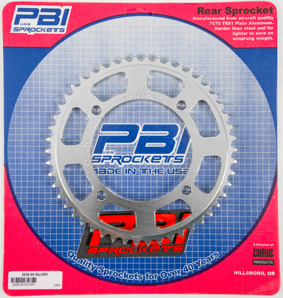 Pbi Rear Sprocket Aluminum 50T-428 Hon 3036-50-2