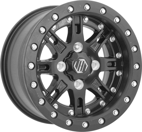 Hiper Desert Rat Wheel Black 14X10 4/156 5+5 1410-Pdrbk-55-Sbl-Bk