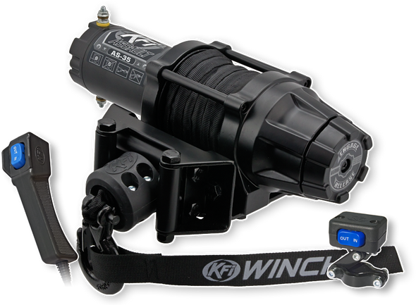 Kfi 3500Lb Synthetic Assualt Series Winch As-35