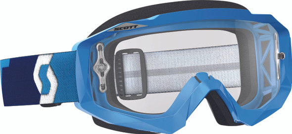 Scott Hustle Mx Goggle Blue W/Clear Works Lens 246430-0003113