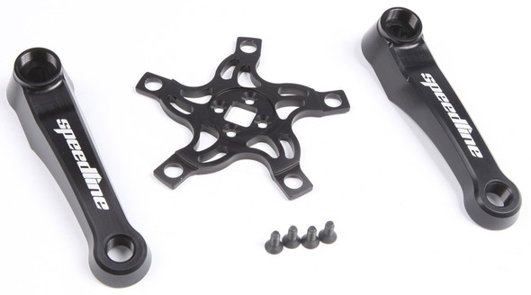 Supercross Lite Alloy Crank 120Mm Black Sl-120-Blk