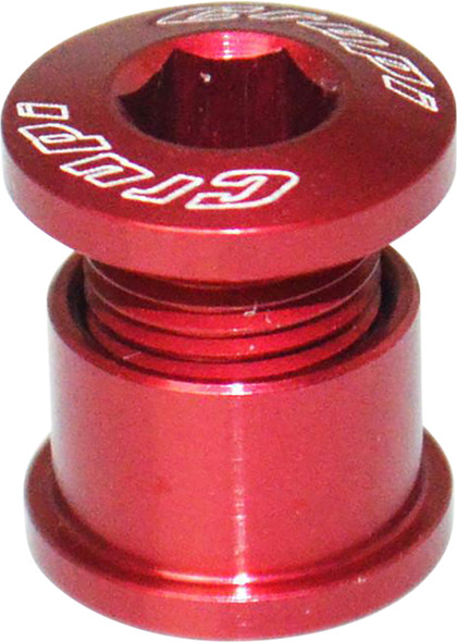 Crupi Alloy Chainring Bolts Red 4-6.4Mm 80242