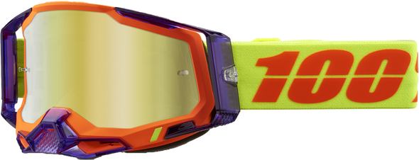 100% Racecraft 2 Goggle Panam Mirror Gold Lens 50010-00021