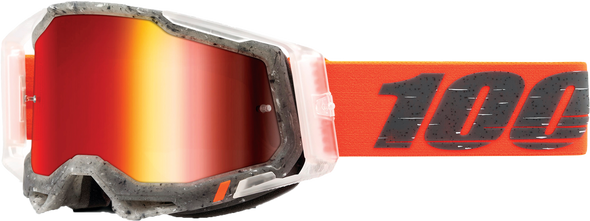 100% Racecraft 2 Goggle Schrute Mirror Red Lens 50010-00014