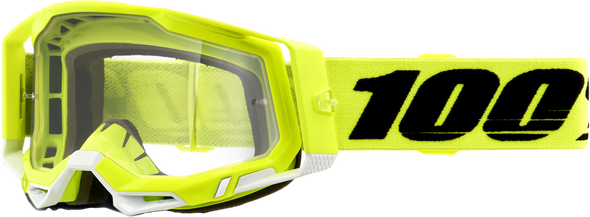 100% Racecraft 2 Goggle Yellow Clear Lens 50009-00004