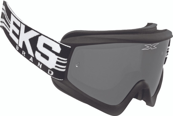 EKS Brand Flat Out Mirror Goggle Black/Silver W/Silver Mirror 067-10365