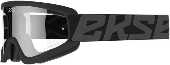 EKS Brand Flat-Out Clear Goggle Black 067-10455