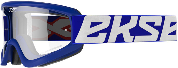 EKS Brand Flat-Out Clear Goggle Blue 067-10435