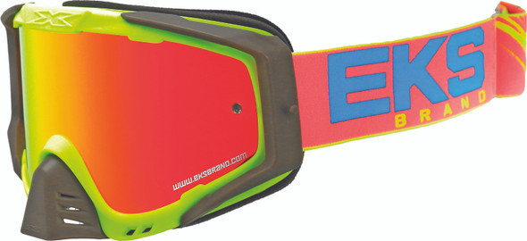 EKS Brand Outrigger Goggle Flo Yellow/Cyan/Fire 067-50110