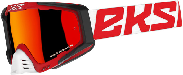 EKS Brand Outrigger Goggle Red/Blk/Wht W/Red Mirror 067-50165