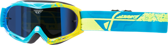 Fly Racing 2018 Zone Composite Yth Goggle Blue/Hi-Vis W/Blue Mirror Lens 37-4054