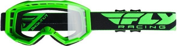 Fly Racing Focus Goggle Green W/Clear Lens Fla-004