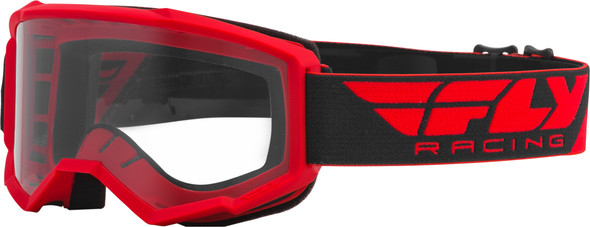 Fly Racing Focus Goggle Red W/Clear Lens Fla-008