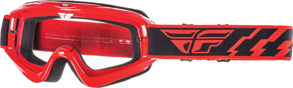 Fly Racing Focus Youth Goggle Red W/Clear Lens 37-3012