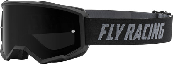 Fly Racing Zone Goggle Black W/Dark Smoke Lens W/Post Fla-054