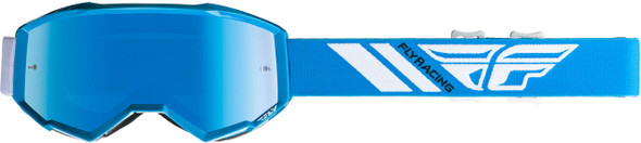 Fly Racing Zone Goggle Blue W/Sky Blue Mirror Lens W/Post Fla-012