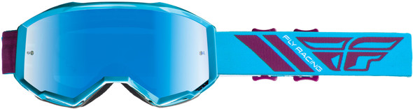 Fly Racing Zone Goggle Blue/Port W/Blue Mirror Lens W/Post Fla-015