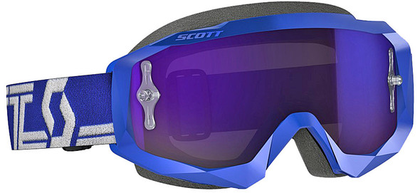 Scott Hustle Goggle X Blue/White W/Purple Chrome Works 268183-1006281