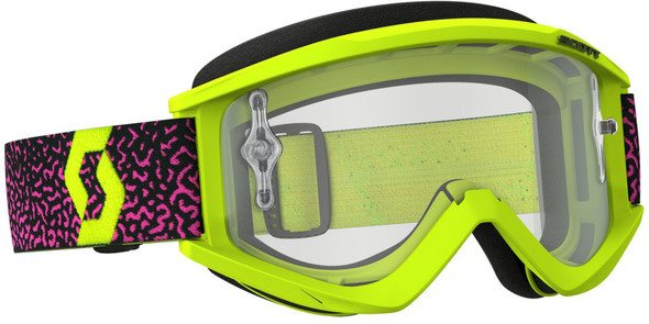 Scott Recoil Xi Goggle Yellow/Pink W/Clear Works Lens 262596-4758113