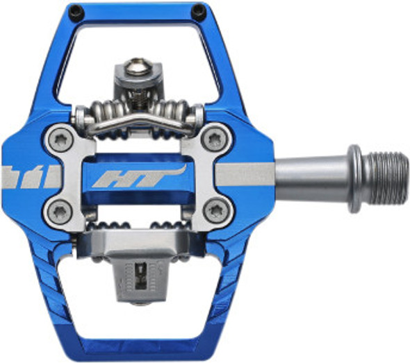 Ht Components T1 Mtb Pedal Royal Blue 68X84X17Mm Cleat Included 102001T1225101