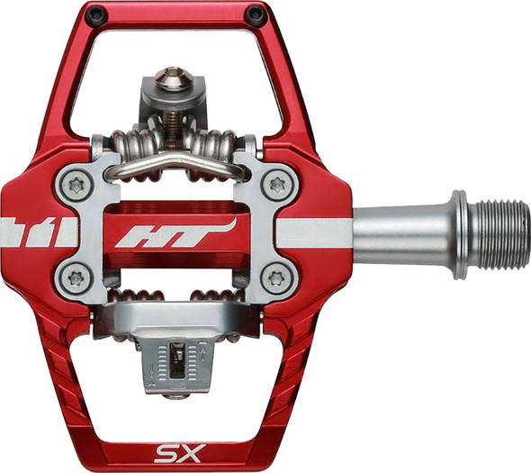 Ht Components T1-Sx Bmx Pedals Red 68X84X17Mm Cleat Included 102001T1Sx223101