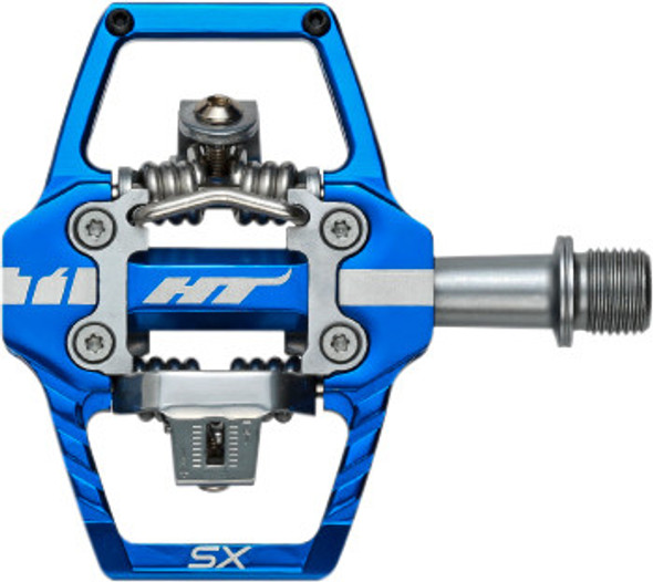 Ht Components T1-Sx Bmx Pedals Royal Blue 68X84X17Mm Cleat Included 102001T1Sx225101