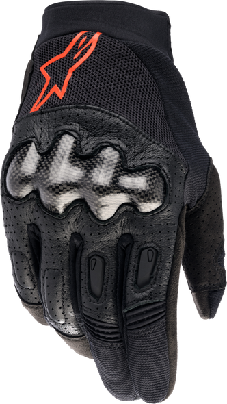 Alpinestars Megawatt Gloves Black/Red Fluo Md 3565023-1030-Md