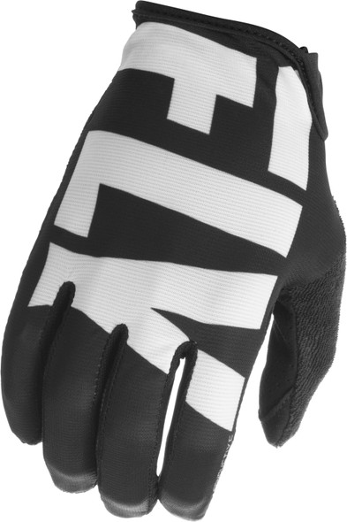 Fly Racing Media Gloves Black/White Sz 13 350-10413