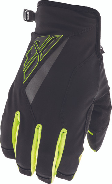 Fly Racing Title Gloves Black/Hi-Vis Sz 09 371-04909