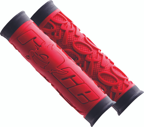 Race Face Good'N'Evil Slide-On Grips Red Ac990002