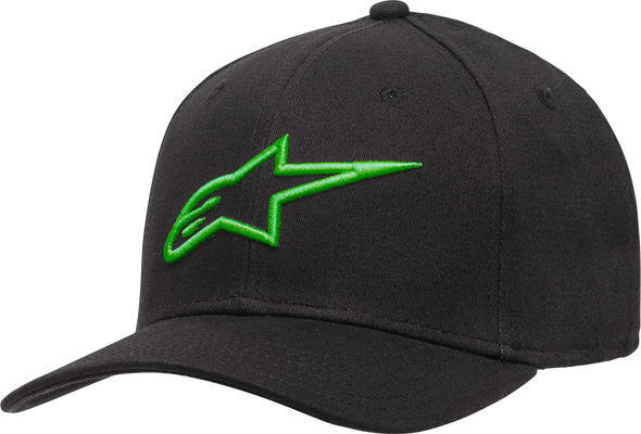 Alpinestars Ageless Curve Hat Black/Green Lg/Xl 1017-81010-1060-Lxl