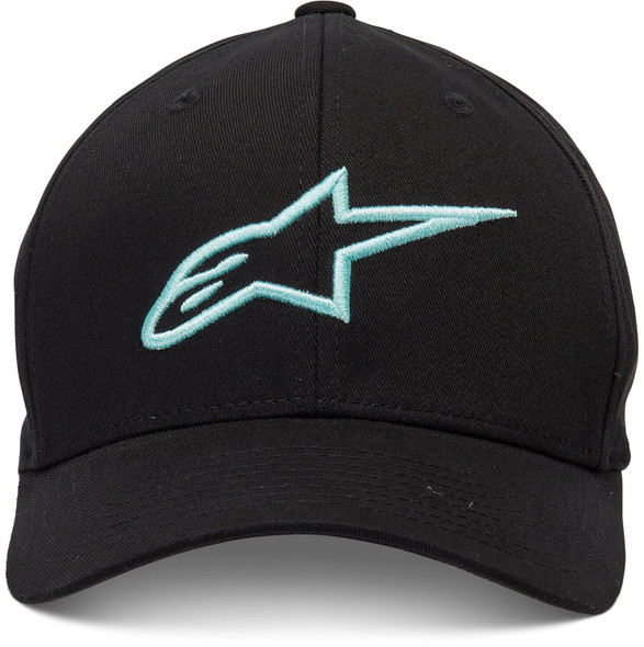 Alpinestars Ageless Curve Hat Black/Lt Aqua Lg/Xl 1017-81010-1177-Lxl