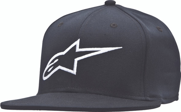 Alpinestars Ageless Flat Bill Hat Black/White Lg/Xl 1035-81015-1020-L/Xl