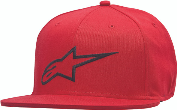 Alpinestars Ageless Flat Bill Hat Red/Black Sm/Md 1035-81015-3010-S/M