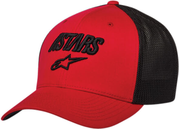 Alpinestars Angle Stretch Mesh Hat Red/Black Sm/Md 1230-81011-3010-S/M