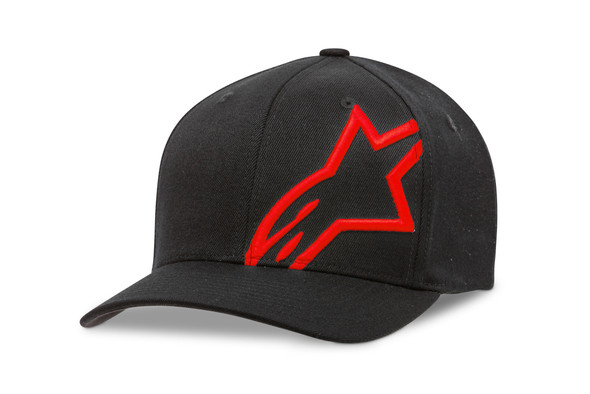 Alpinestars Corp Shift 2 Curved Brim Hat Black/Red Sm/Md 1032-81008-1030-S/M