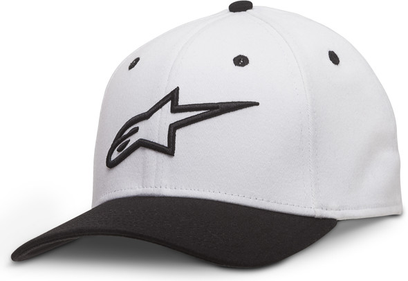 Alpinestars Curve Hat White/Black Sm/Md 1017-81010-2010-S/M