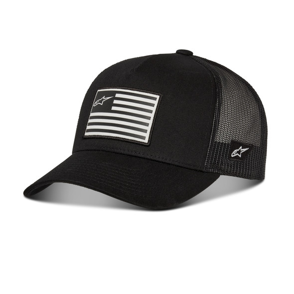 Alpinestars Flag Snapback Hat Black/Black O/S 1211-81013-1010-Os