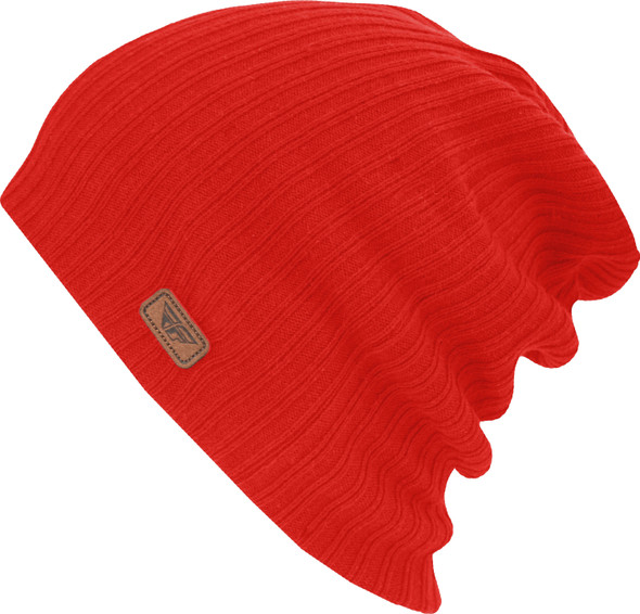 Fly Racing Fly Slouch Style Beanie Red Red 351-0921