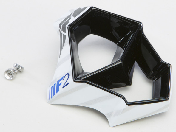 Fly Racing F2 Carbon Canard Mouthpiece Blue/White/Black 73-4566