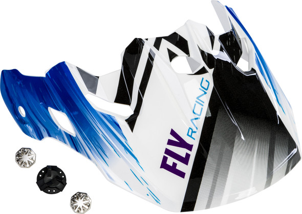 Fly Racing Toxin Resin Visor Black/Blue Youth 73-88043Y