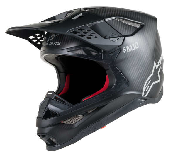 Alpinestars S.Tech S-M10 Solid Helmet Carbon Black Md 8300319-1300-Md