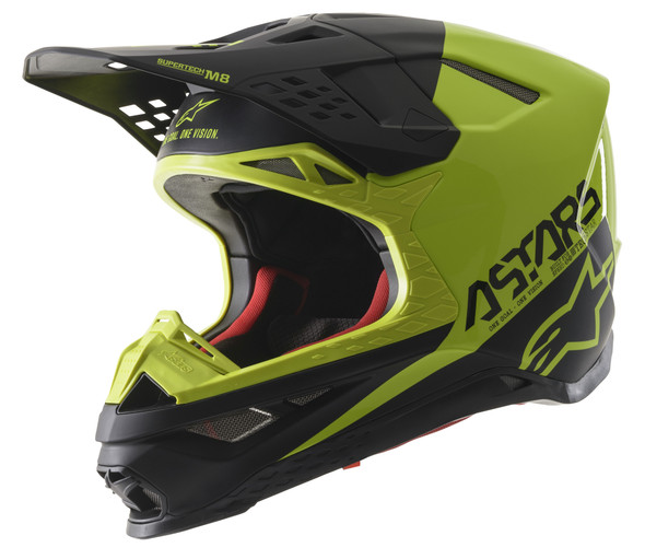 Alpinestars S.Tech S-M8 Echo Helmet Black/Yellow Fluo/M&G 2X 8302621-1158-2Xl