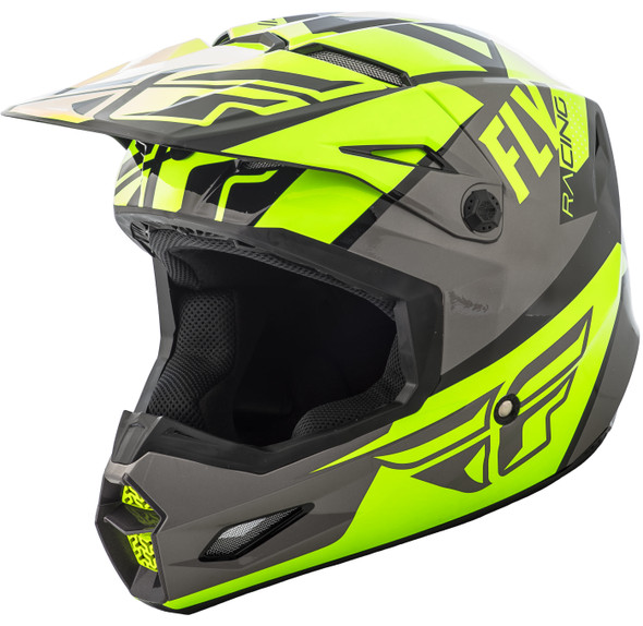 Fly Racing Elite Guild Helmet Hi-Vis/Grey/Black 2X 73-8605-9-2X