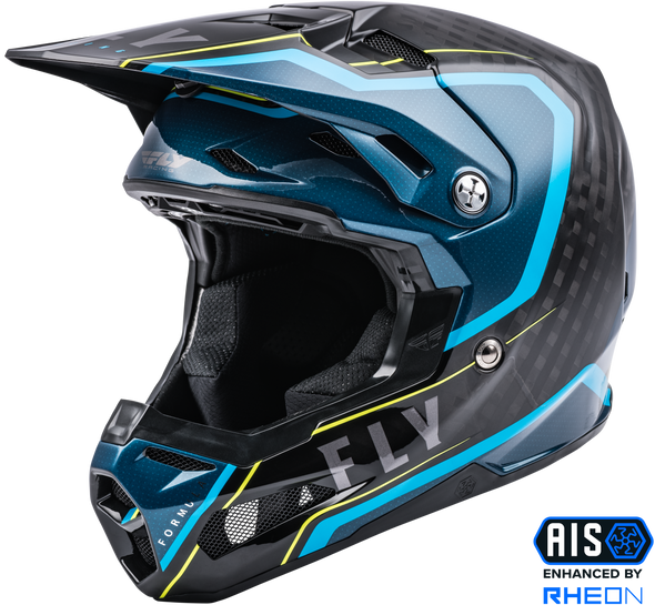 Fly Racing Formula Carbon Axon Helmet Black/Blue  Yl 73-4420Yl