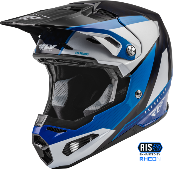 Fly Racing Formula Carbon Prime Helmet Blue/White/Blue Carbon Lg 73-4430L