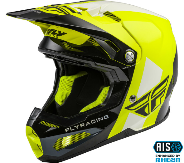 Fly Racing Formula Origin Helmet Black/Hi-Vis Lg 73-4406-7