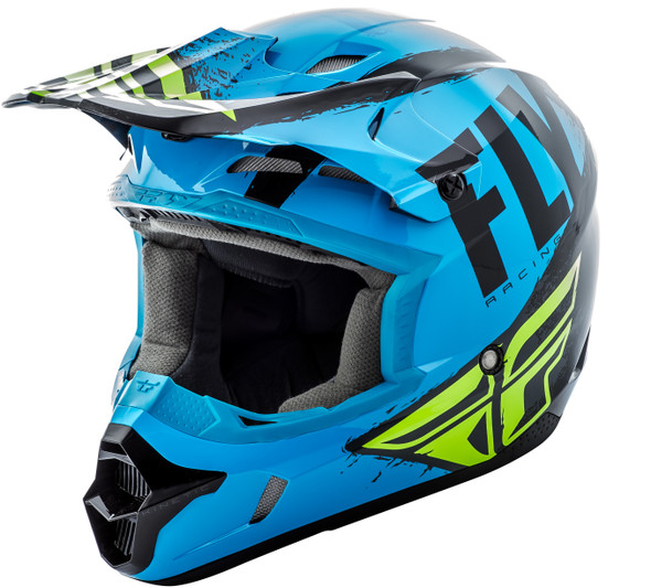 Fly Racing Kinetic Burnish Helmet Blue/Black/Hi-Vis 2X 73-3393-9-2X